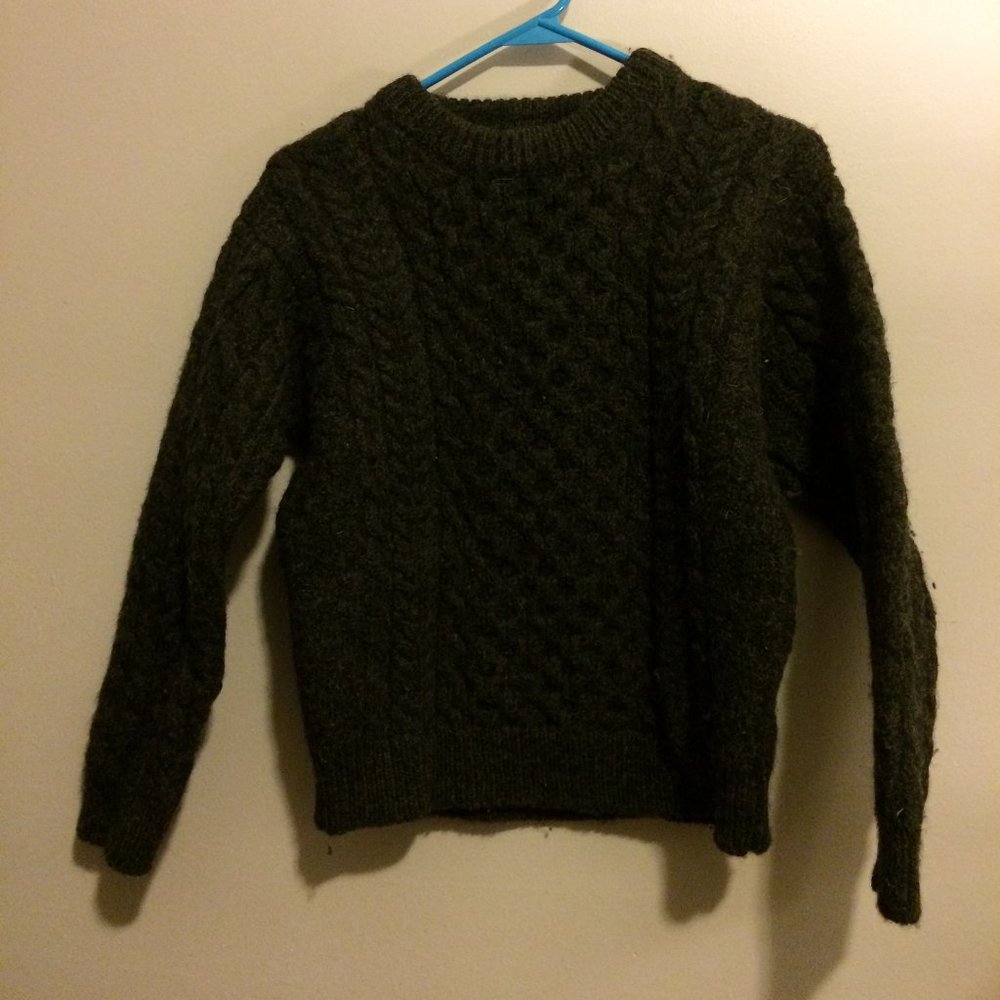Super warm thick knit wool L.L. Bean sweater